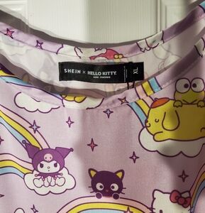 Shein x Hello Kitty Pastel Graphic Dress